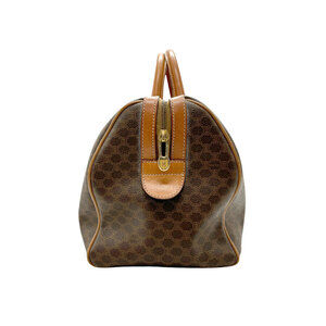 Celine Bag Leather Boston Macadam Brown Gold